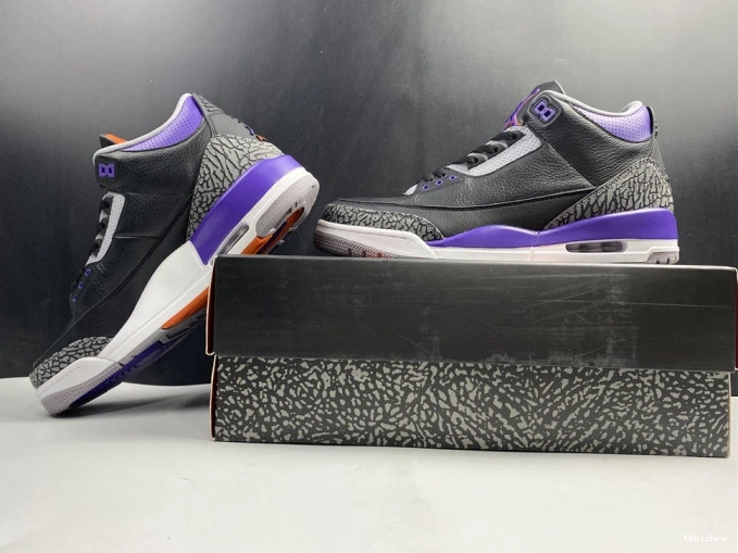 Cheap TBkick Air Black CT8532 050 Retro Purple Jordan Court 3 0729